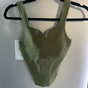 Abercrombie green sweetheart tank.